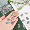 PandaHall Elite Alloy Enamel Connector Charms ENAM-PH0002-25-4