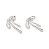 Brass with Cubic Zirconia Stud Earrings for Women EJEW-M251-03P-2