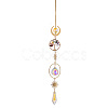Glass Cone Hanging Suncatcher Prism Ornament PW-WG88031-02-1