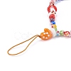 Handmade Lampwork Beaded Mobile Straps for Christmas HJEW-JM00446-01-2