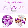 30Pcs 3 Colors Polyester Satin Bowknot for Ornament Accessories DIY-TA0010-77A-2