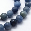Dyed & Heated Natural Blue Aventurine Beads Strands G-I199-24-4mm-3