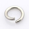Tarnish Resistant 304 Stainless Steel Open Jump Rings STAS-E066-08-8mm-1