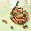 Synthetic Ocean White Jade Round Beads Strands G-YW0001-42C-5
