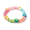 Opaque Acrylic Beads Stretch Bracelet Sets for Kids BJEW-JB06403-5