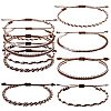 5Pcs 5 Style Nylon Thread Woven Braided Bracelets Set BJEW-SW00052-1
