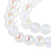 Electroplate Imitation Jade Glass Beads Strands EGLA-Q132-6MM-01B-02-3