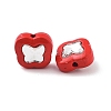 Spray Painted Alloy Bead PALLOY-H134-28-2