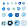 Flat Round Resin Buttons BUTT-TAC0017-01B-3