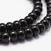 Natural Black Onyx Beads Strands G-P161-19-6x4mm-3