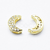 Brass Micro Pave Cubic Zirconia Pendants ZIRC-G130-08G-NR-2