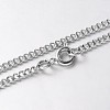 Iron Twisted Chain Necklaces NJEW-JN01046-02-2