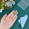 2Pcs 925 Sterling Silver Prongs Pendant Blank Fish Cabochon Settings STER-BC0002-60P-3