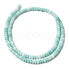 Cracked Opaque Glass Beads Strand GLAA-D306-A10-2