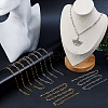 10Pcs 2 Colors 316L Surgical Stainless Steel Paperclip Chain Necklaces NJEW-DC00010-5