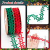 2 Rolls 2 Colors Christmas Snowflake Felt Lace Trim OCOR-PH0003-94-4