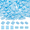 300Pcs 2 Styles 2-Hole Opaque Colours Glass Seed Beads SEED-HS0001-06C-1