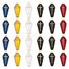 48Pcs 6 Colors Alloy Enamel Pendant ENAM-GA0001-03-1