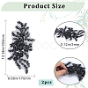 3D Flower Polyester Embroidery Sew on Appliques PATC-WH0012-02A-2