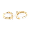 Brass Huggie Hoop Earrings Finding X-KK-D063-05G-2