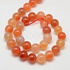 Natural Carnelian Beads Strands X-G-N0006-12mm-17-2