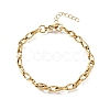 4.5MM 304 Stainless Steel Twisted Oval Link Chain Bracelets for Man and Women SA-CBAB767-17B-G-4