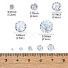 50Pcs 5 Styles Cubic Zirconia Cabochons ZIRC-YW0001-21-3