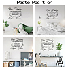 PVC Quotes Wall Sticker DIY-WH0200-056-3