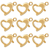 30Pcs Brass Lobster Claw Clasps KK-BBC0014-65G-1