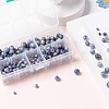 340Pcs 4 Sizes Natural Blue Spot Jasper Beads G-LS0001-17-5