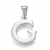 Non-Tarnish 304 Stainless Steel Pendants STAS-F106-95P-G-01-1