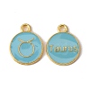 Alloy Enamel Pendants ENAM-S124-01B-16C-2