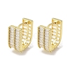 Rack Plating Brass Micro Pave Cubic Zirconia Hoop Earrings for Women EJEW-F331-02G-1