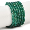 Natural Green Onyx Agate Beads Strands G-G345-C35-2x4mm-2
