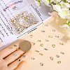 100Pcs 2 Colors Brass Snap on Bails KK-BBC0022-77-3