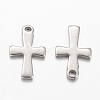 Non-Tarnish 304 Stainless Steel Tiny Cross Charms A-STAS-G076-10P-1
