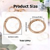 SUNNYCLUE 16Pcs Zinc Alloy Spring Gate Rings FIND-SC0005-16-2