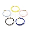 Glass Seed Crochet Beaded Bracelet BJEW-JB08083-1