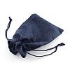 Polyester Imitation Burlap Packing Pouches Drawstring Bags ABAG-R005-14x10-12-3