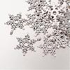 Christmas Snowflake Tibetan Style Alloy Pendants A0353Y-2
