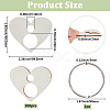 100Pcs MDF Board Bobbins DIY-GF0011-13C-2