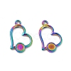 Ion Plating(IP) 304 Stainless Steel Pendants STAS-B032-37MC-2