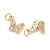 SHEGRACE Brass Pave Clear Cubic Zirconia Pendants XGRQ3Q046-628G-B-2
