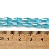 Transparent Electroplate Glass Beads Strands GLAA-K064-05A-PL07-4