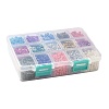 375G 15 Colors Baking Paint K9 Glass Seed Beads SEED-JP0004-03-4mm-6