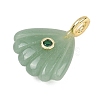 Natural Green Aventurine Carved Pendants G-G330-02G-08-2