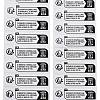 Paper Safety Tape Adhesive Stickers AJEW-Z030-07-1