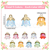 72Pcs 9 Colors Acrylic Pendants OACR-SC0002-38B-2