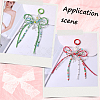 2Pcs 2 Styles Alloy with Glass Seed Bead Pendant Decorations KEYC-SP0001-21C-5