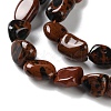 Natural Mahogany Obsidian Beads Strands G-P497-01C-05-4